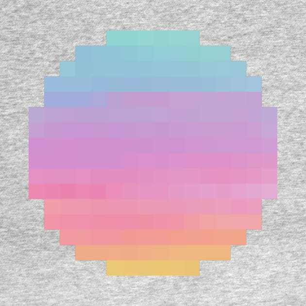 Pastel Rainbow Aesthetic Circle by christinegames